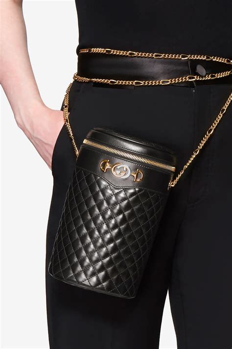 gucci quilted leather belt bag|gucci waist pouch belt bag.